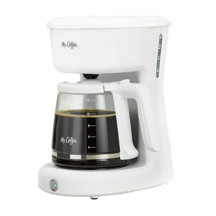 Mr. Coffee 12-Cup Switch Coffee Maker, White