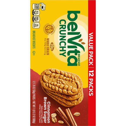 NABISCO BELVITA BREAKFAST BISCUIT CINNAMON BROWN SUGAR BISCUITS-BREAKFAST 21.12 OZ