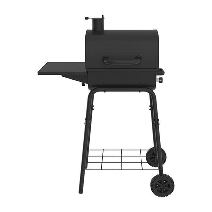 Nexgrill 810-0063 17.5 inches Charcoal Barrel Barbecue Grill with Side Shelf
