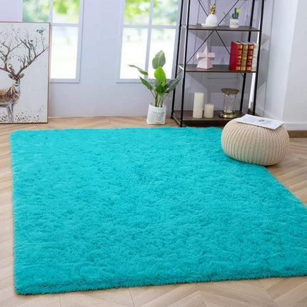 Noahas Luxury Fluffy Rugs Ultra Soft Shag Rug for Bedroom Living Room Kids Room,6'x9',Blue