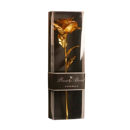 Nomeni Home Decor Gold Plated Rose Flower Anniversary Girlfriend Romantic Valentine'S Day Gift