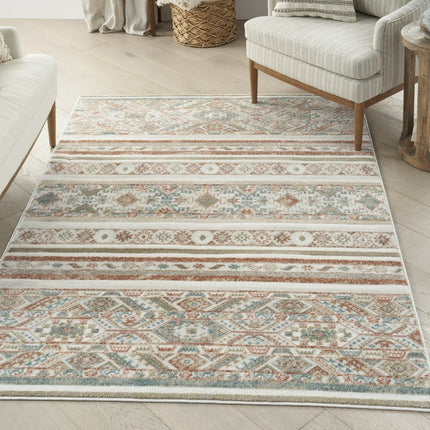 Nourison Thalia 5'3" x 7'3" Ivory Multicolor Bohemian Indoor Rug