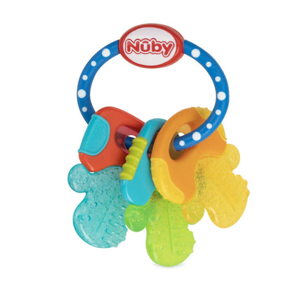 Nuby IcyBite Textured and Soothing Teether for Baby, Multicolor Keys