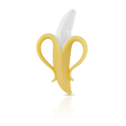 Nuby NanaNubs Yellow Banana Massaging Toothbrush for Baby, Unisex