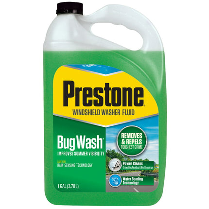 Prestone BugWash/Summer Washer Fluid - 1 gal; Removes & Repels Toughest Grime