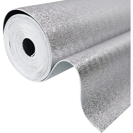 Reflective Heat Shield Insulation Core Foam Radiant Barrier-No Adhesive,Flexible for House Walls Ceilings Insulation Thermal