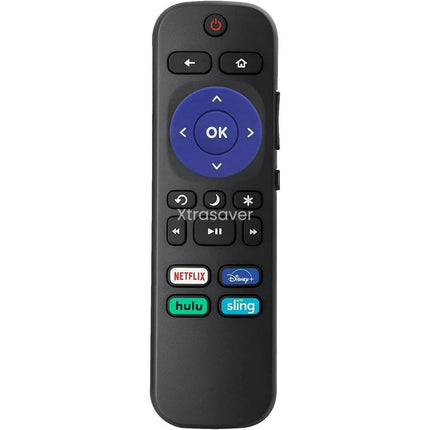 Replacement Remote Control for Onn Roku TV/TCL Roku TV/Element Roku TV/Hisense Roku TV Remote with Netflix Disney Plus HULU Sling【Only Works with Roku TV, Not for Roku Stick and Roku Box】