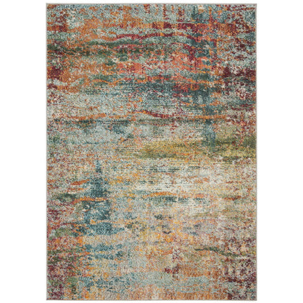 Safavieh MNC262M Monaco Teal / Orange