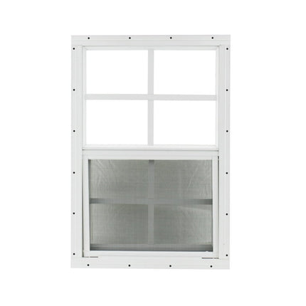 Shed Windows and More 14" X 21" Aluminum White Flush Windows, Playhouses, Tree Houses, Shed Windows