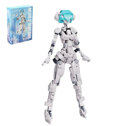 Suit Girl Robot Building Set, Mech Girl Action Figure Mecha Armor Toy,Female Robot Building Blocks Mechanical Model,Birthday Gift for Fans Boys Girls(229pcs)