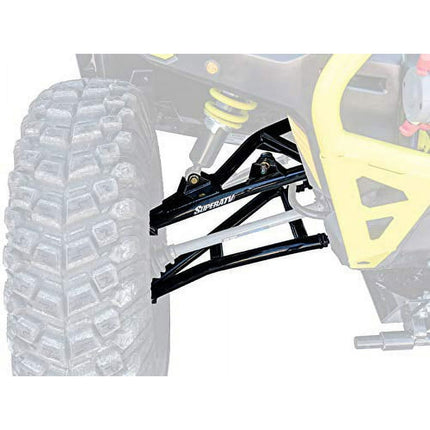 SuperATV Arched 2" Forward Offset A Arms for 2018+ Can|Am Defender HD 10 | SEE FITMENT for compatible sub|models|Black|Run up to 34" Tires|AA-CA-DEFXMR-2-HC-02