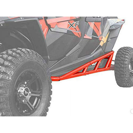 SuperATV HD Nerf Bars for 2015|2018 Polaris RZR 4 900 / 2018 S4 900|Red|Made with 1.75? Diameter HD Tubing|UV Resistant Powder Coat Finish|Easy Installation|NB-P-RZRXP4-001-03#FN