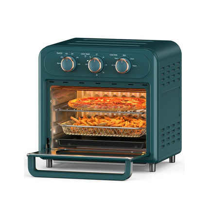 TaoTronics Air Fryer | 1700W 14.8QT | 9 in 1 Air Fryer Oven | Oil-less Cooker with Rotisserie Shaft, Dark Green