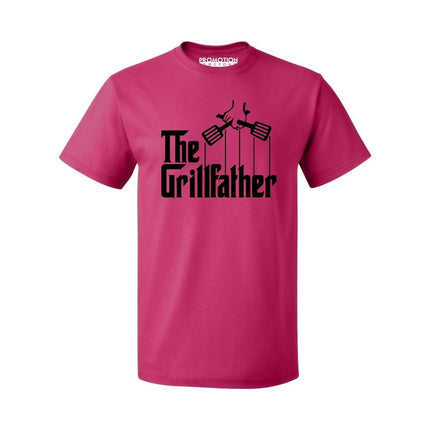 The Grillfather Funny Father's Day Gift Men's T-shirt, Cyber Pink, 3XL