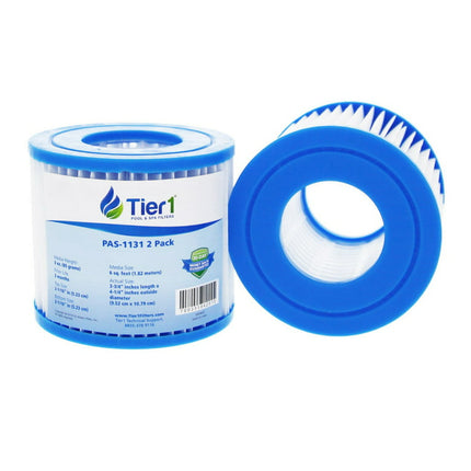 Tier1 Pool & Spa Filter Cartridge 2-pk | Replacement for Pleatco PBW4PAIR, Unicel C-4313, Filbur FC-3753 and More | 6 sq ft Pleated Fabric Filter Media
