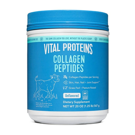 Vital Proteins Collagen Peptides Supplement Powder, Unflavored, 20 oz