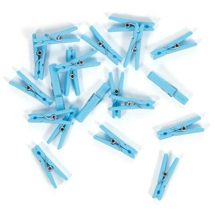 Way to Celebrate Baby Shower Blue Clothespins, Party Favors, 20 Count
