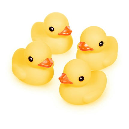 Way to Celebrate Yellow Rubber Ducks Baby Shower Party Favors, 4 Count