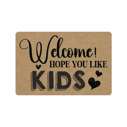 Welcome Doormat Indoor Outdoor Patio Eucalyptus Leaves Door Mats Non-Slip Durable Entrance Mat for Home Entrance, Outside Entry, Yard, Floor, Patio 24X16 Inches 30X18 Inches