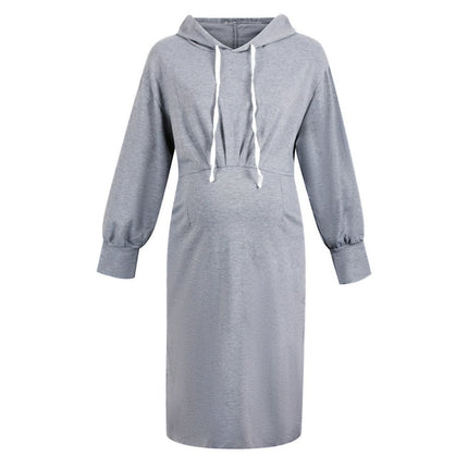 Women's Maternity Nightdresses Breastfeeding Nightshirt Soft Nursing Nightgown Ladies Labor Nightwear Delivery Gown Sleep Shirt Loungwear for Pregnant Hospital S-XXL