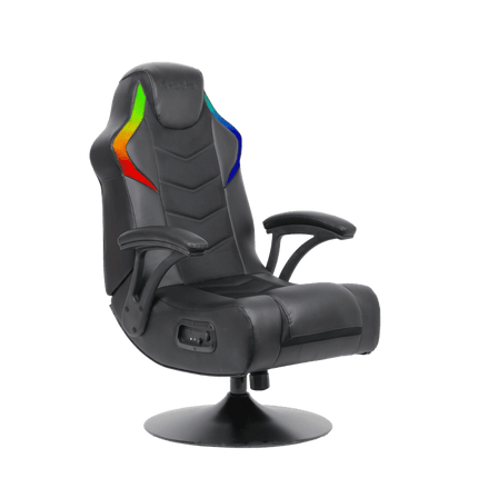 X Rocker Nemesis RGB Audio Gaming Pedestal Console Chair, Black, 32.7 x 25.8 x 40.2