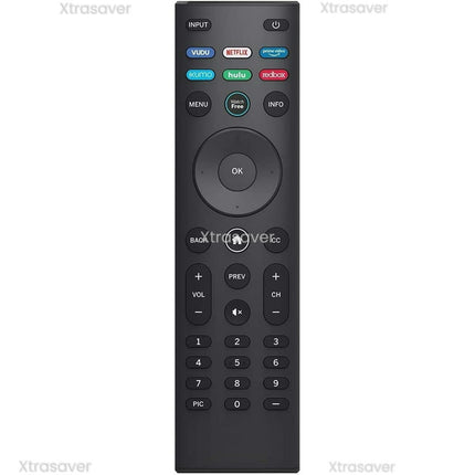XRT140 Smart TV Remote Control for ALL VIZIO LCD/LED 4K Smart TVs with VUDU NETFLIX AMAZON XUMO Hulu RedBox Shortcut App Buttons.