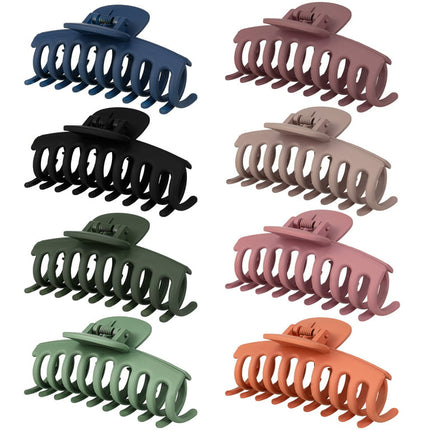 "Yaoping 8 PCS Big Hair Claw Clips, Non Slip Matte Large Hair Claw Clips for Women and Girls Thin Curly Hair French Design Accessories(8 PCS)"