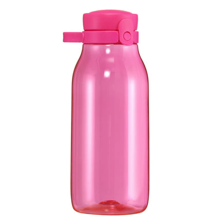 Your Zone 16 oz Plastic Chug Lid Water Bottle, PET material, Pink