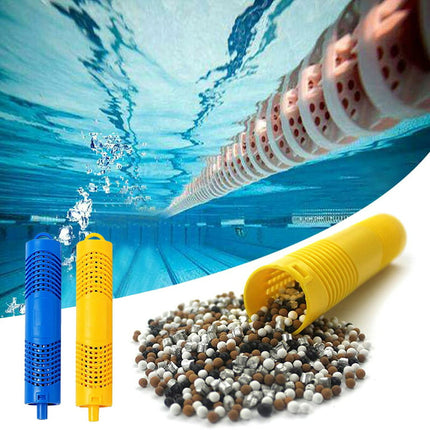 Cartridge Filter Sticks,Swimming Pool Systems Water Purifier with 2 Cartridge Filter Sticks,2 to 4 Month Lifespan Mineral Sanitizer Stick for Spa,Hot Tub,Pool