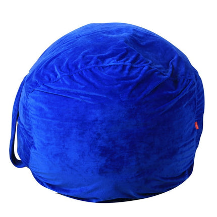 Pompotops Large Storage Bags Kids Stuffed Plush Toy Storage Bag Soft Pouch Stripe Fabric Chair , Blue