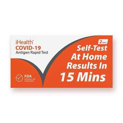 iHealth COVID-19 Antigen Rapid Test (Pack of 2 tests)