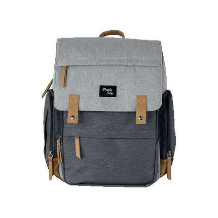 iPack Unisex Carry All Backpack, Gray, 13" x 11.4" x 6.3"
