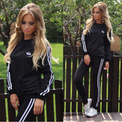 Grey Sweat Suit Set Top & Bottom