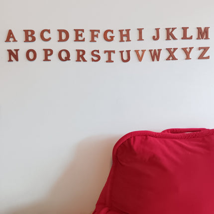 Wooden ABC Decorations For Kids Walls Solid Wood