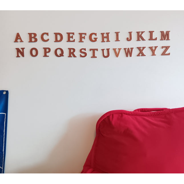 Wooden ABC Decorations For Kids Walls Solid Wood