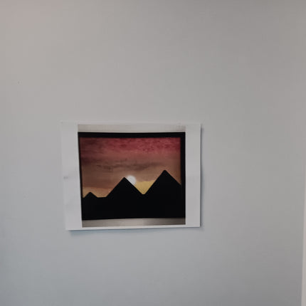Print painting of Egyptian sunset