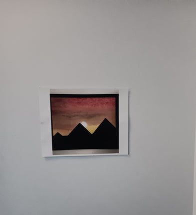 Print painting of Egyptian sunset