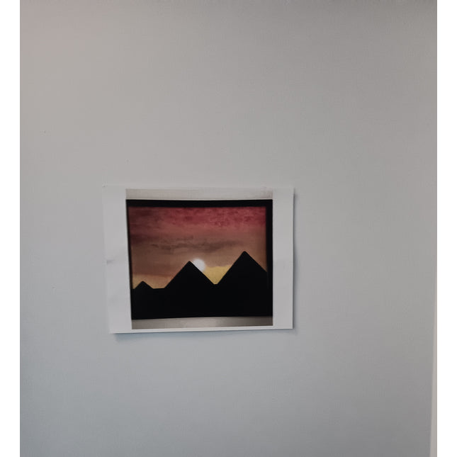 Print painting of Egyptian sunset