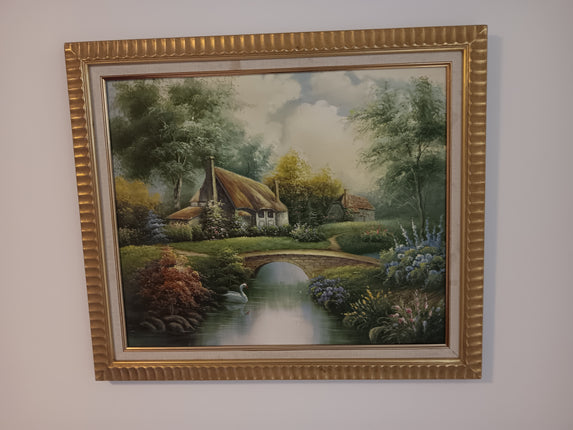 Unique rare find painting " A stroll through Paris" Must have