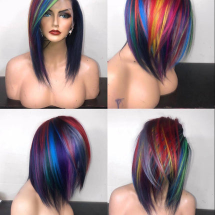 Multi Color Heat Safe Lace Wig