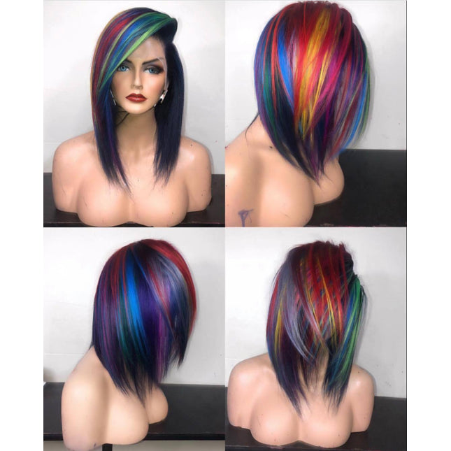 Multi Color Heat Safe Lace Wig