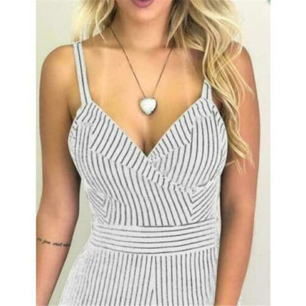 Sexy Striped Jiggy With It Jumpsuit