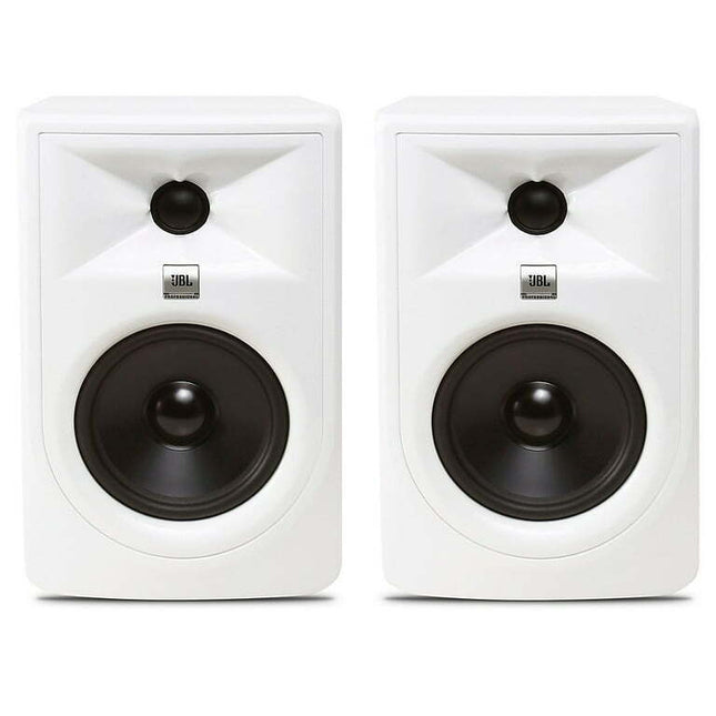 JBL 305P MKII Super White 5" Powered Studio Monitor Pair