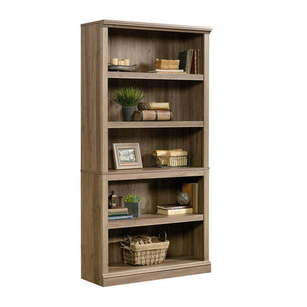 Sauder Select 5-Shelf Bookcase, Salt Oak Finish