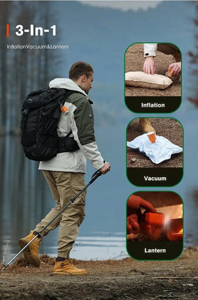 Mini Orange Air Pump 3 in 1 Lowest Price Guarantee 2 Year Warranty Quick to Ship