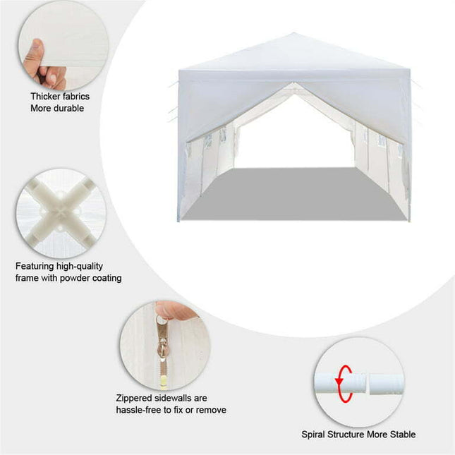 3 x 9m Eight Sides Two Doors Waterproof Tent with Spiral Tubes