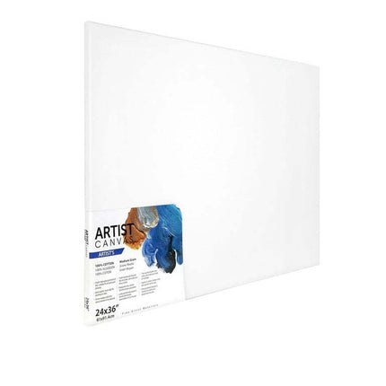 Artist Stretched Canvas, 100% Cotton Acid Free Canvas, 24"X36", 1 Piece