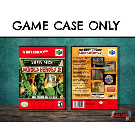 Army Men: Sarge's Heroes 2 | (N64DG-V) Nintendo 64 - Game Case Only - No Game