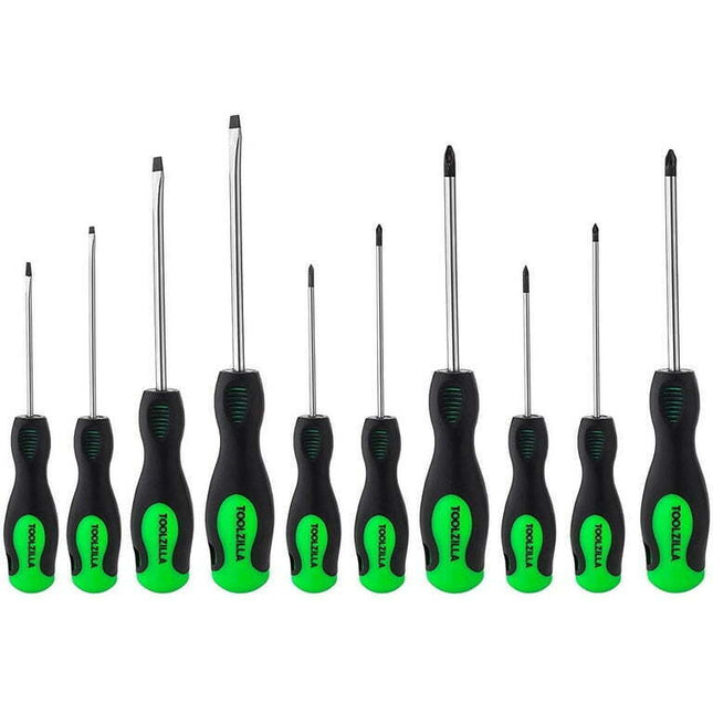 TOOLZILLA Screwdriver Set for DIY and Home Fixes (10 Pieces)