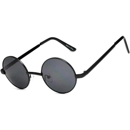 Round Sunglasses - Small (43mm) Black Frame / Black Lens